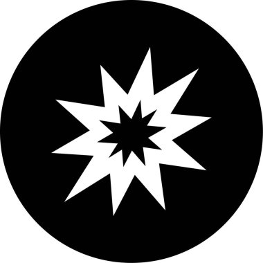 Bir yıldız simgesinin vektör illüstrasyonu