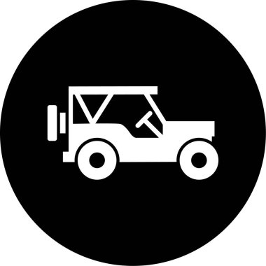 kamyon simgesi, vektör illüstrasyonu