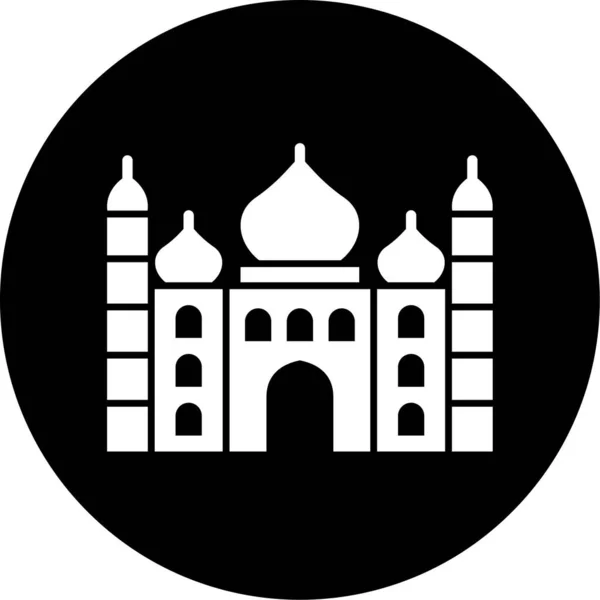 Moschee Web Symbol Einfache Illustration — Stockvektor