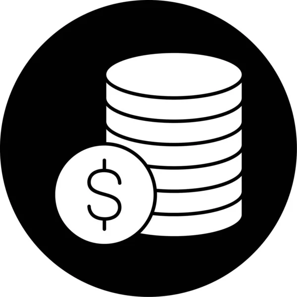 Vector Illustration Dollar Finance Icon — Stockvector