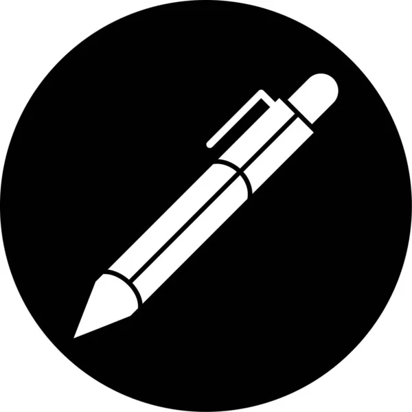 Vektör Çizim Tek Kurşun Kalem Simgesini — Stok Vektör