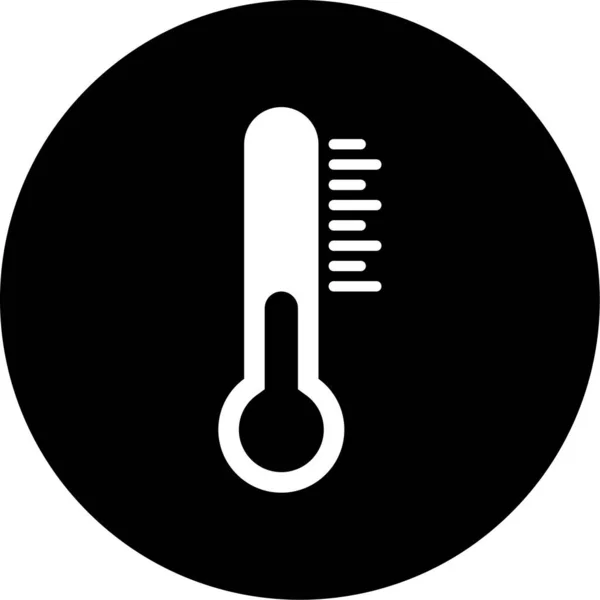 Thermometer Web Ikone Einfaches Design — Stockvektor