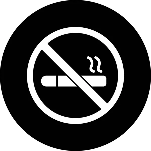 Nincs Dohányzás Ikon Vektor Illusztráció — Stock Vector