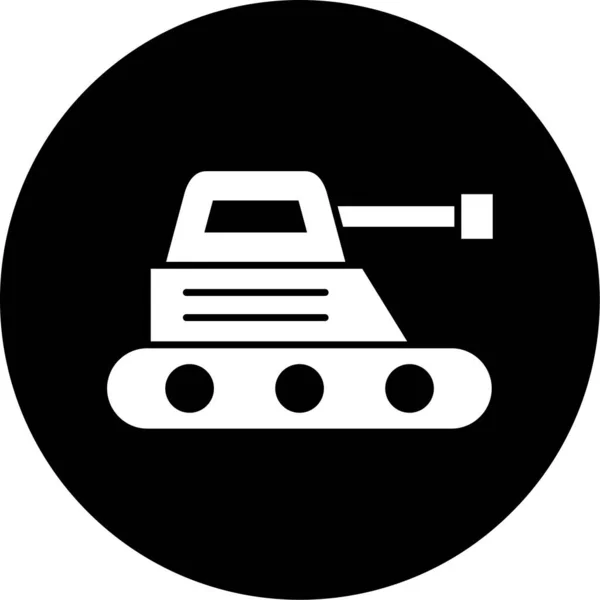軍用戦車だ シンプルなイラスト — ストックベクタ