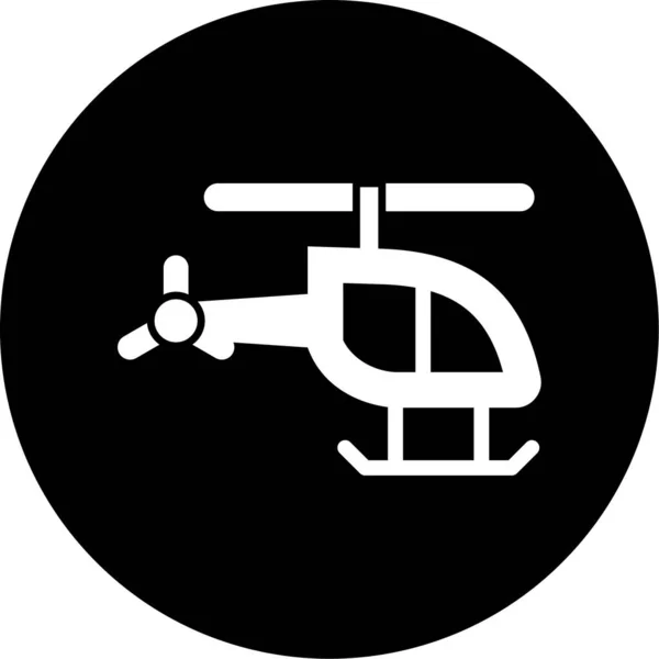 Ilustración Vectorial Icono Helicóptero — Archivo Imágenes Vectoriales