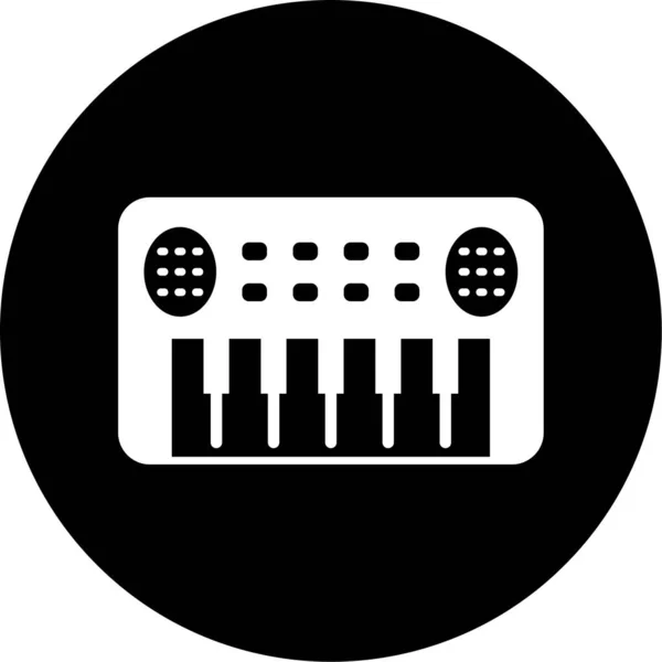 Vector Piano Icon Illustration — Archivo Imágenes Vectoriales