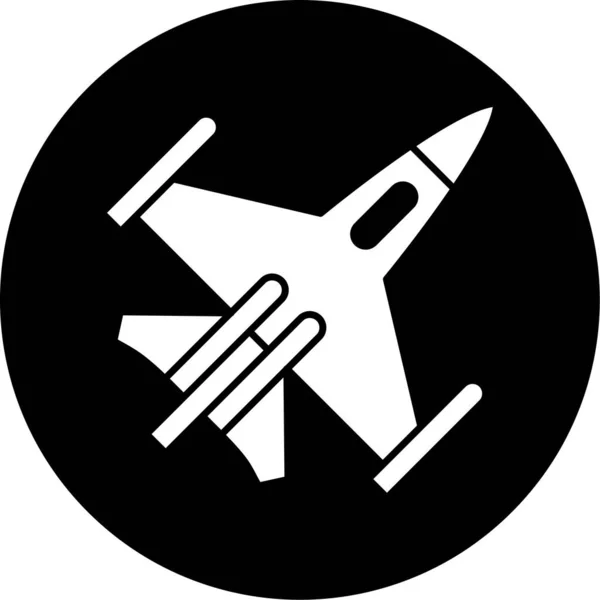 Icono Avión Estilo Moda Fondo Aislado — Vector de stock
