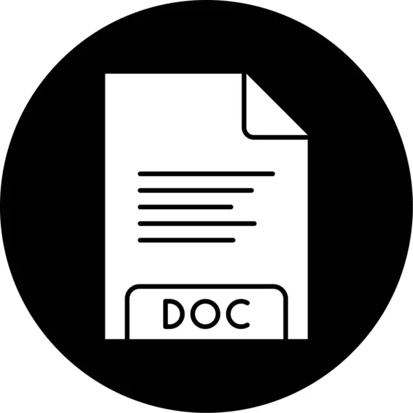 Icon Dateiformat Vektorillustration — Stockvektor