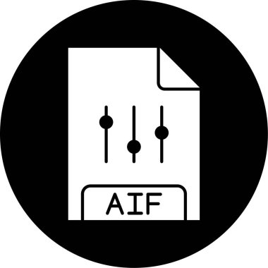Dosya biçim simgesinin vektör illüstrasyonu