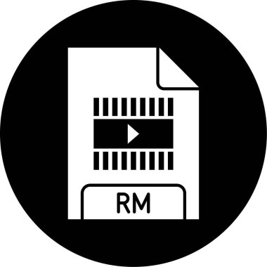 Dosya biçim simgesinin vektör illüstrasyonu