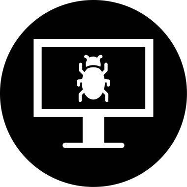 Virüs ikonu vektör illüstrasyonu