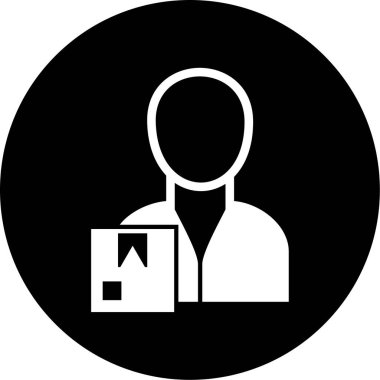 İş adamı simgesinin vektör illüstrasyonu