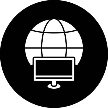 vektör lcd simgesi illüstrasyonu