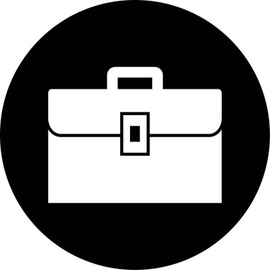 Evrak çantası simgesinin vektör illüstrasyonu