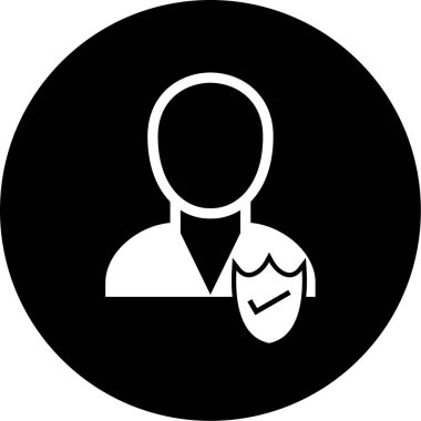 kullanıcı. Web simgesi basit illüstrasyon