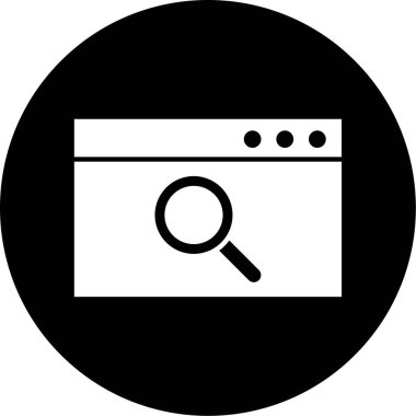 tarayıcı pencere simgesi, vektör illüstrasyonu