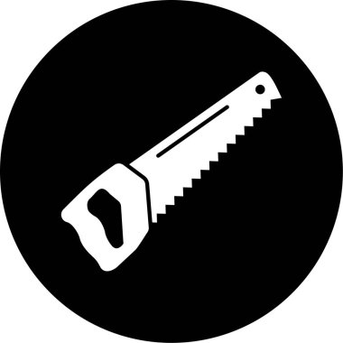 Testere simgesinin vektör illüstrasyonu