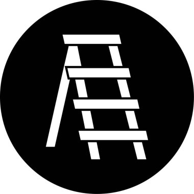 Bir merdiven simgesinin vektör çizimi