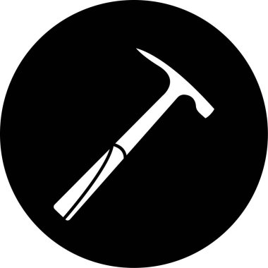 Çekiç simgesinin vektör illüstrasyonu