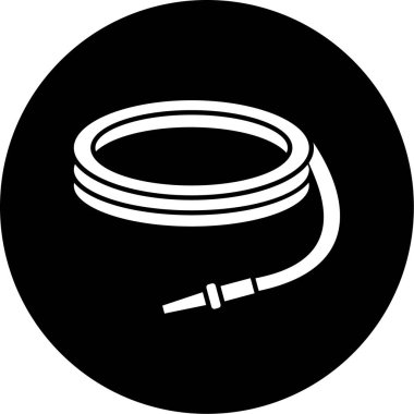 Tek bir siyah beyaz simgesinin vektör illüstrasyonu