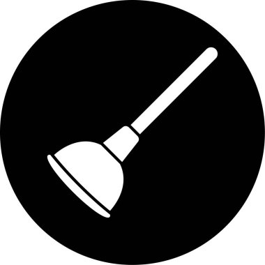 Bir fırça simgesinin vektör illüstrasyonu