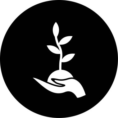 Filiz simgesinin vektör illüstrasyonu