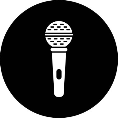 Mikrofon simge tasarlamak vektör