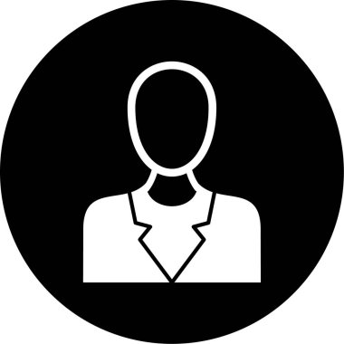 İş adamı simgesi, vektör illüstrasyonu