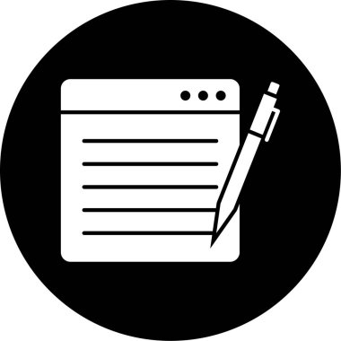 Seo simgesinin vektör illüstrasyonu