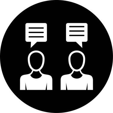 İnsanların vektör illüstrasyonu ve sosyal ağ simgesi