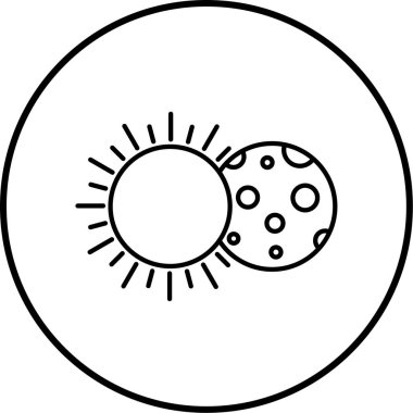 Güneş. Web simgesi basit illüstrasyon