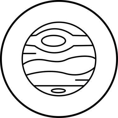 Ay. Web simgesi basit illüstrasyon