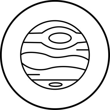 Ay. Web simgesi basit illüstrasyon