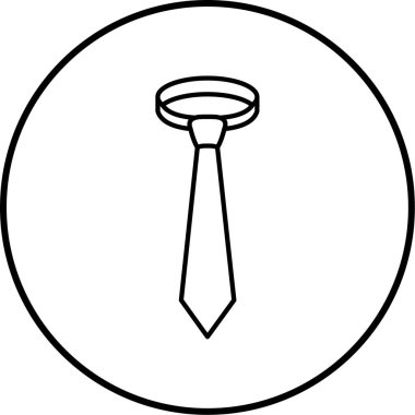 Kravat. Web simgesi basit illüstrasyon