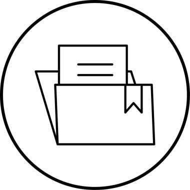 belge simgesi, vektör çizimi