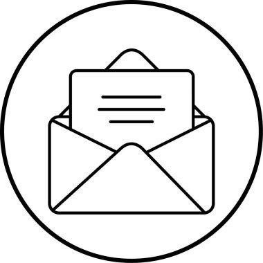 Posta simgesinin vektör illüstrasyonu