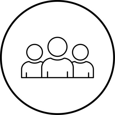 İnsan simgesinin vektör illüstrasyonu