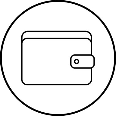 cüzdan ikonu vektör illüstrasyonu