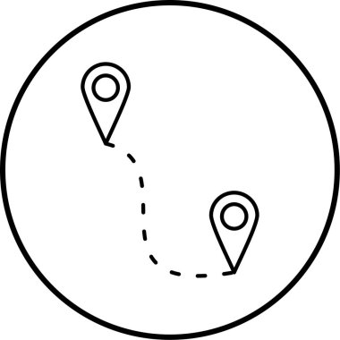 konum. Web simgesi basit illüstrasyon