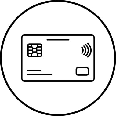 Kredi kartı vektör simgesi