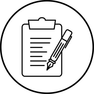 Belge simgesinin vektör illüstrasyonu