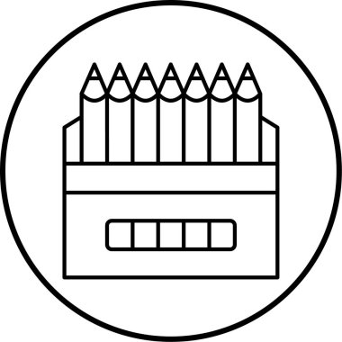 Kalem. Web simgesi basit illüstrasyon