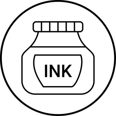 Bir cam kavanoz simgesinin vektör çizimi