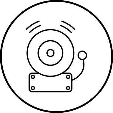 CD mi? Web simgesi basit illüstrasyon