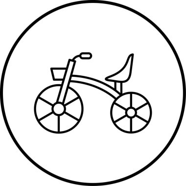 bisiklet ikonu vektör illüstrasyonu