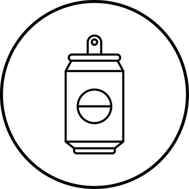 Soda içeceği ikon vektör illüstrasyonu