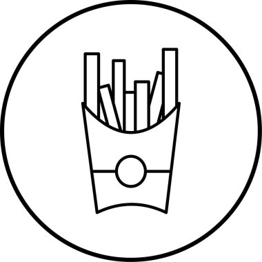 Patates kızartması. Basit tasarım