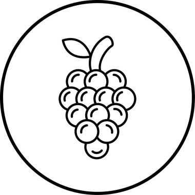 Üzüm simgesinin vektör çizimi