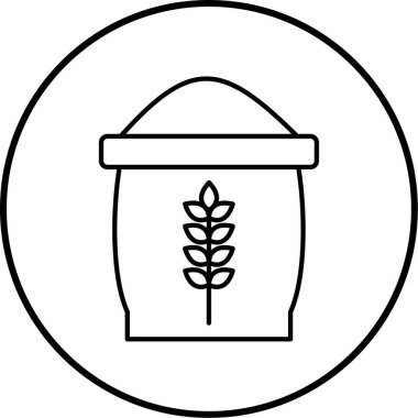 Buğday simgesi vektör illüstrasyonu