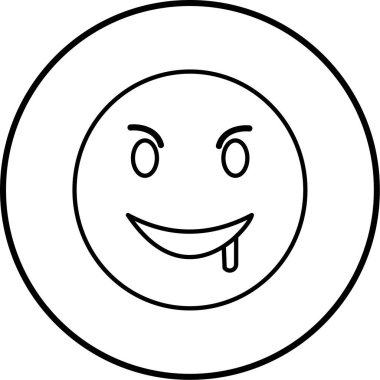 gülen yüz simgesi, vektör illüstrasyonu